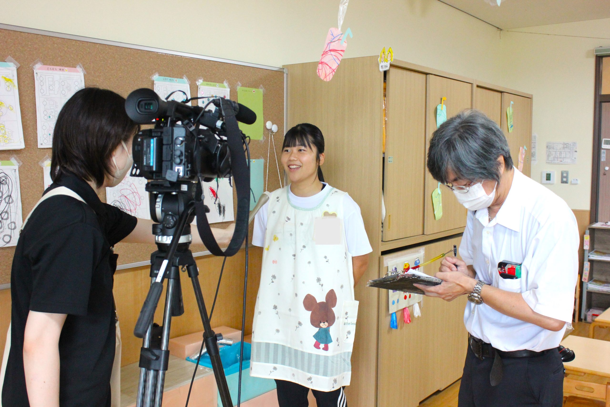 よっかいちひばり保育園へ高校生インターンシップの取材へ行きました🎤👶